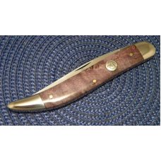 Queen Cut. Co. #20 PH-D2 Etched Blade Wood Toothpick Knife Queen Cut. Co. #20 PH-D2 Etched Blade Wood Toothpick Knife