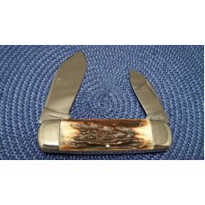 Taylor Cutlery Kingsport, Tenn. (Japan) Stag Virginia Bicentennial Elephant Toe Knife c.1976 - NIB Taylor Cutlery Kingsport, Tenn. (Japan) Stag Virginia Bicentennial Elephant Toe Knife c.1976 - NIB