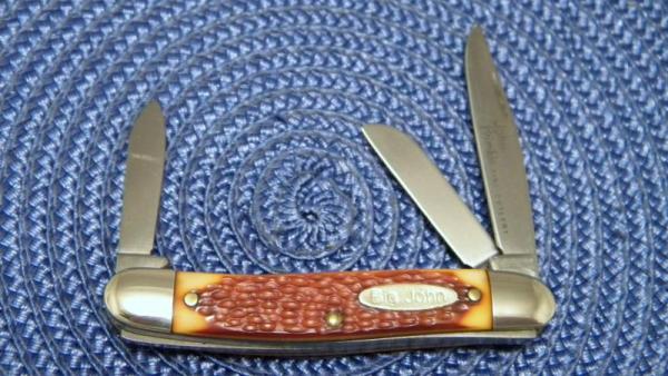 John Primble Belknap, Inc. Delrin 74BJ Big John Stockman Knife John Primble Belknap, Inc. Delrin 74BJ Big John Stockman Knife