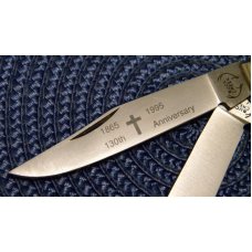 Buck Creek Solingen Germany Black KKK Trapper Knife c.1995 Buck Creek Solingen Germany Black KKK Trapper Knife c.1995