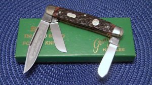 Boker Solingen Germany Tree Brand Classic Bone 7474B Stockman Knife c..1970's - NIB