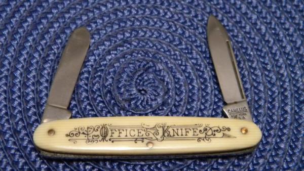 Camillus New York USA Imitation Piano Key Ivory Office Knife Camillus New York USA Imitation Piano Key Ivory Office Knife