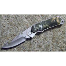 Buck USA 278 Camo Alpha Hunter Linerlock Knife c.2007 - NIB Buck USA 278 Camo Alpha Hunter Linerlock Knife c.2007 - NIB