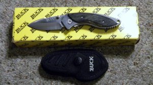 Buck USA 270 Wood Linerlock Knife c.2005 - NIB