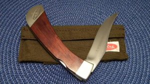 Case XX SS USA 7 Dot (1983) Wood New Grind Pro-Lock I Folding Lockback Knife