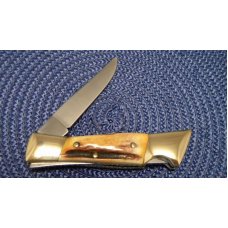 Col. Coon Tenn., USA Stag Rotary International Franklin, KY 1982 Lockback Knife & Pouch Col. Coon Tenn., USA Stag Rotary International Franklin, KY 1982 Lockback Knife & Pouch