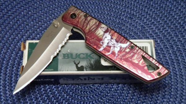 Buck USA 175 English Setter Linerlock Knife c.2000 - NIB Buck USA 175 English Setter Linerlock Knife c.2000 - NIB