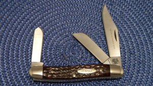 Case XX Stainless USA 7 Dot (1973) Bone 6347 HP SSP Tested XX Razor Edge Stockman Knife