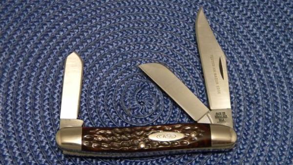 Case XX Stainless USA 7 Dot (1973) Bone 6347 HP SSP Tested XX Razor Edge Stockman Knife Case XX Stainless USA 7 Dot (1973) Bone 6347 HP SSP Tested XX Razor Edge Stockman Knife