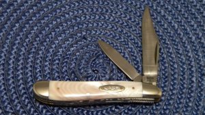 Case XX SS USA 7 Dot (1983) Customized Pearl 6220 Fileworked Peanut Knife - Customized by R. Finley