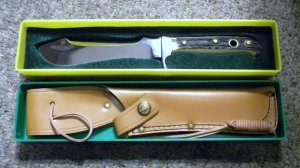 Puma Germany Stag 6375 White Hunter Sheath Knife c.1986 - NIB