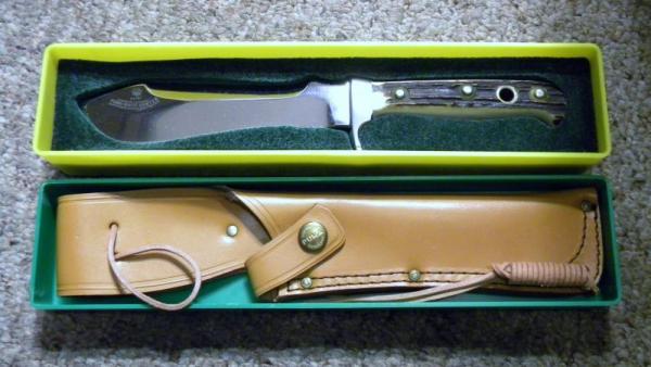 Puma Germany Stag 6375 White Hunter Sheath Knife c.1986 - NIB Puma Germany Stag 6375 White Hunter Sheath Knife c.1986 - NIB