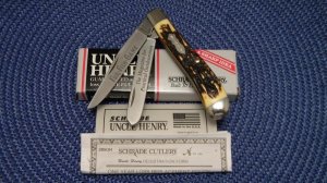 Schrade + USA 285UH Uncle Henry Staglon Fur-Fish-Game Pro Trapper Knife - NIB