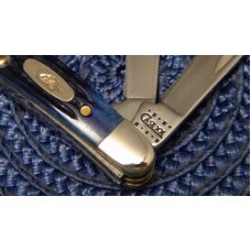 Case XX USA 2000 Blue Rogers Bone 6327 SS Small Stockman Knife - NIB