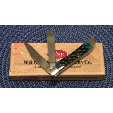 Case XX USA 3 Dot (1997) Teal Bone 6220 1/2 SS Peanut Knife - NIB