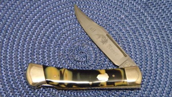 Bulldog Brand Solingen Germany Coon Stripe Celluloid Bulldog Brand Solingen Germany Coon Stripe Celluloid