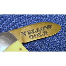 Case XX USA 7 Dot (1983) Yellow Composition 3250 Yellow Gold Elephant Toe Knife Case XX USA 7 Dot (1983) Yellow Composition 3250 Yellow Gold Elephant Toe Knife