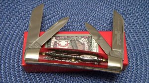 Robeson MasterCraft USA (by Queen Cut. Co.) Red Stag Congress Knife - NIB
