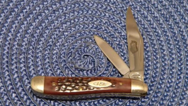 Case XX USA 3 Dot (1977) Delrin 6220 Etched Peanut Knife Case XX USA 3 Dot (1977) Delrin 6220 Etched Peanut Knife