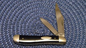 Case XX  USA 1965-69 Slick Black 2220 Peanut Knife