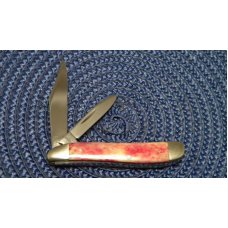 Case XX USA 10 Dot (1980) Smooth Red Bone SR6220 Peanut Knife