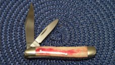 Case XX USA 10 Dot (1980) Smooth Red Bone SR6220 Peanut Knife Case XX USA 10 Dot (1980) Smooth Red Bone SR6220 Peanut Knife