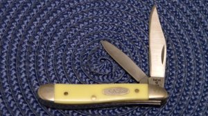 Case XX SS USA 1 Dot (1989) Yellow 3220 Peanut Knife