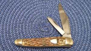John Primble Belknap HDW & MFG Co. 912 Peachseed Bone Jack Knife - c.1940-1968