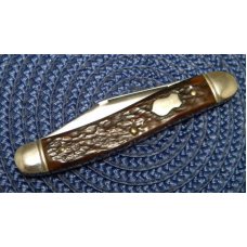 John Primble Belknap HDW & MFG Co. 4995 Bone 2 Blade Stockman Knife - c.1940-1968 John Primble Belknap HDW & MFG Co. 4995 Bone 2 Blade Stockman Knife - c.1940-1968