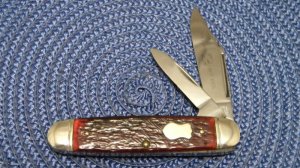John Primble Belknap HDW & MFG Co. 4861 Bone Cigar Jack Knife - c.1940-1968
