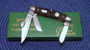 Boker Solingen Germany Tree Brand Classic Bone 7588 Stockman Knife c..1970's - NIB