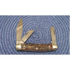 Boker Solingen Germany Tree Brand Classic Bone 7588 Stockman Knife c..1970's - NIB Boker Solingen Germany Tree Brand Classic Bone 7588 Stockman Knife c..1970's - NIB