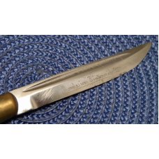 Puukko Finland Horse Head Yellow Fixed Blade Knife & Sheath Puukko Finland Horse Head Yellow Fixed Blade Knife & Sheath