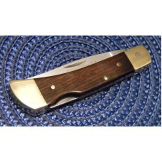 Frontier Double Eagle Imperial Stainless USA 4715 Wood Lockback Knife - NIB Frontier Double Eagle Imperial Stainless USA 4715 Wood Lockback Knife - NIB