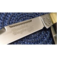 Frontier Double Eagle Imperial Stainless USA 4435 Wood Stockman Knife - NIB