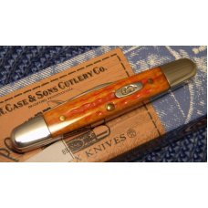 Case XX USA 2007 Pocket Worn Harvest Orange Bone 06263 SS Eisenhower Knife Case XX USA 2007 Pocket Worn Harvest Orange Bone 06263 SS Eisenhower Knife