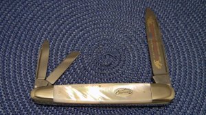 Bulldog Brand Solingen Germany Pearl Anglo Saxon Whittler 2003 Kentucky Cutlery Assn. Club Knife