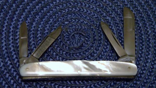 John Primble India Steel Works Pearl 5333 4 Blade Knife - c.1890-1940 John Primble India Steel Works Pearl 5333 4 Blade Knife - c.1890-1940
