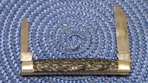 J Primble Belknap Germany 5222 Bone Half Congress Knife - c.1955