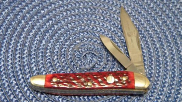 John Primble Belknap Inc. Lou. KY Solingen Germany 402 B Red Bone 2 Blade Stockman Knife John Primble Belknap Inc. Lou. KY Solingen Germany 402 B Red Bone 2 Blade Stockman Knife