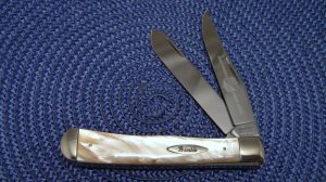 John Primble Louisville KY Made in USA Stainless Imitation Pearl Trapper Knife