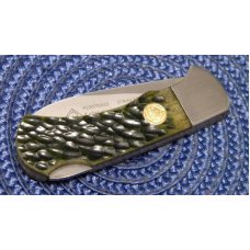Puma Germany Stainless P220700GB Green Bone 4 Star Mini Folding Lockback Knife c.2002 - NIB Puma Germany Stainless P220700GB Green Bone 4 Star Mini Folding Lockback Knife c.2002 - NIB