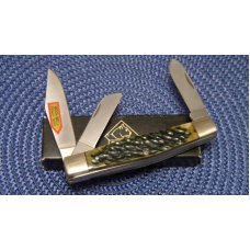 Puma Germany Stainless P480675GB Green Bone Stockman Knife c.2002 - NIB Puma Germany Stainless P480675GB Green Bone Stockman Knife c.2002 - NIB