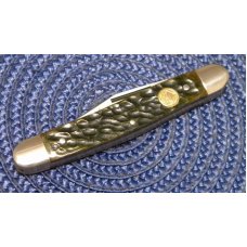 Puma Germany Stainless P480673GB Green Bone Bantam Stockman Knife c.2002 - NIB Puma Germany Stainless P480673GB Green Bone Bantam Stockman Knife c.2002 - NIB