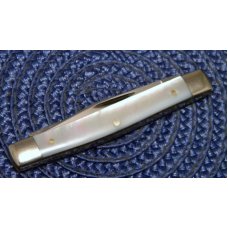 Queen Steel #59 No Tang Stamp Etched Pearl Small Serpentine Knife - c.1960's Queen Steel #59 No Tang Stamp Etched Pearl Small Serpentine Knife - c.1960's