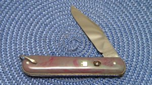 Shur-Snap Colonial Prov USA Purple Swirl Switchblade Knife