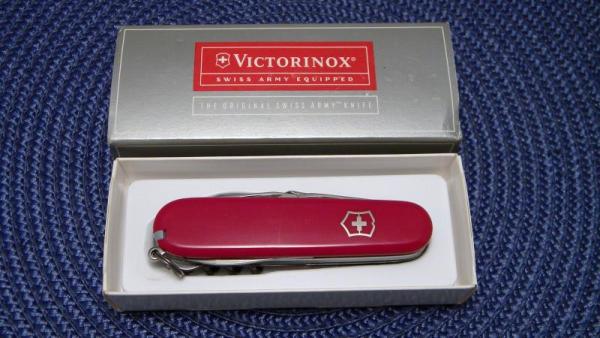 Victorinox Switzerland Stainless Rostfrei Red Explorer Officier Suisse Swiss Army Knife - NIB