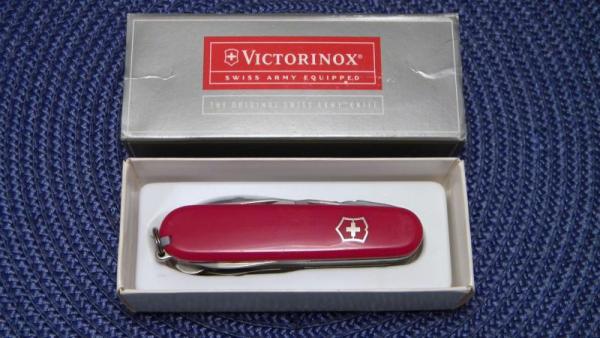 Victorinox Switzerland Stainless Rostfrei Red Craftsman Officier Suisse Swiss Army Knife - NIB