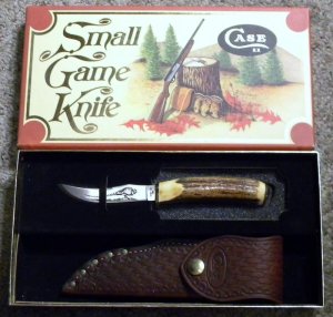 Case • XX USA 1979 Stag 523-3 1/4 SSP Small Game Fixed Blade Sheath Knife - NIB