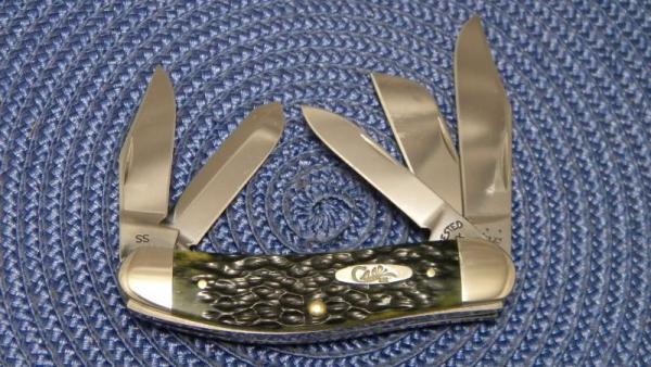 Case XX SS USA 2012 Bone T.B. 6539 SS Tony Bose 5 Blade Sowbelly Knife Case XX SS USA 2012 Bone T.B. 6539 SS Tony Bose 5 Blade Sowbelly Knife